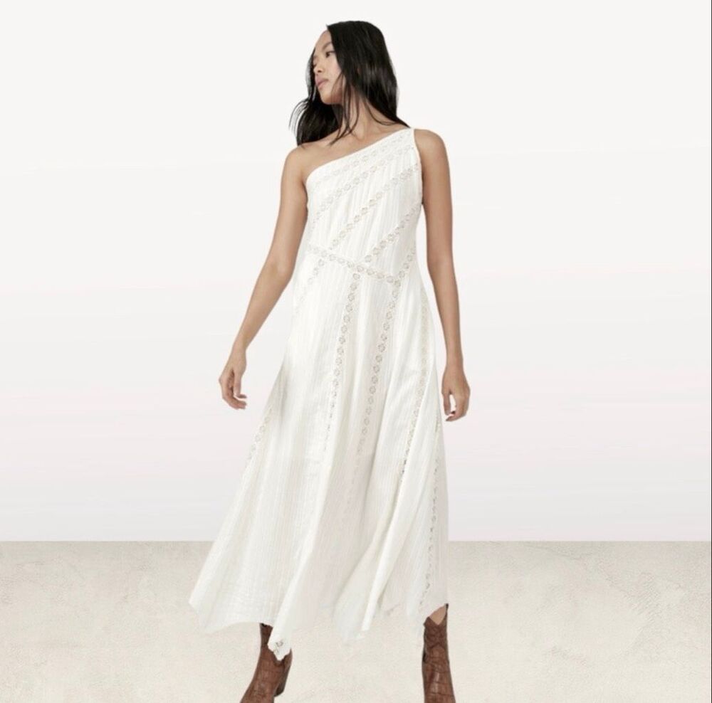 Free People White Bella Maxi Dress Size Medium